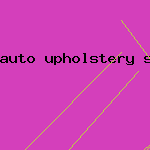 auto upholstery